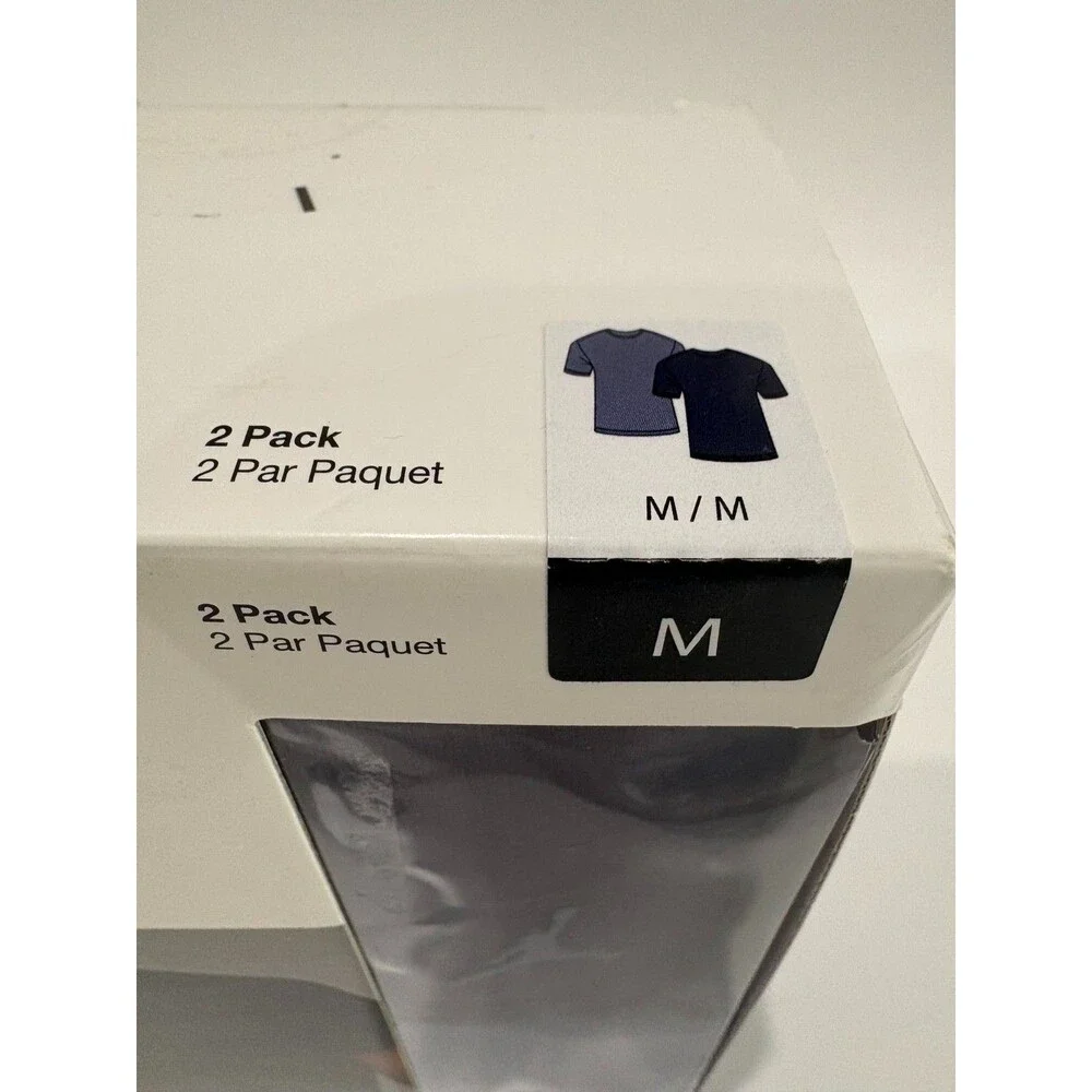 Jordan Flight Modal Crew Neck Undershirts 2 Pack Black/Blueish Men's Medium NWT